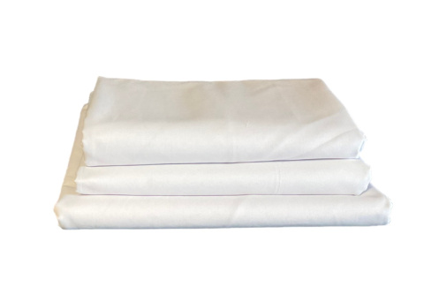 Prześcieradło białe 100 % bawełna na łóżko 200 x 200 cm Prześcieradło białe 100 % bawełna na łóżko 200 x 200 cm